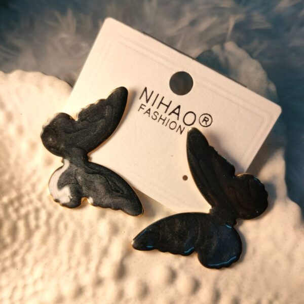 Smoky Marble Butterfly Wing Earrings - ✨ BUY 2, GET 1 FREE! ✨