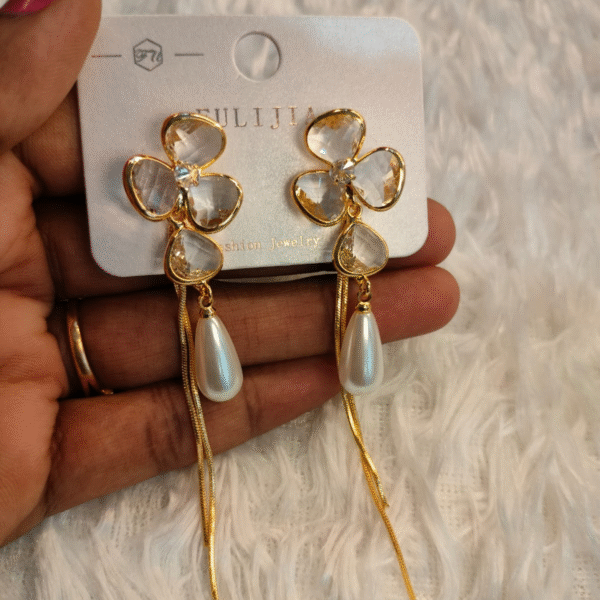 Elegant Flower Drop Earrings - KULIJA Fashion Jewelry (Buy 2, Get 1 Free!)
