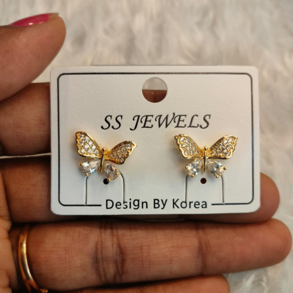 SS Jewels - Sparkling Butterfly Earrings (Buy 2, Get 1 Free!)