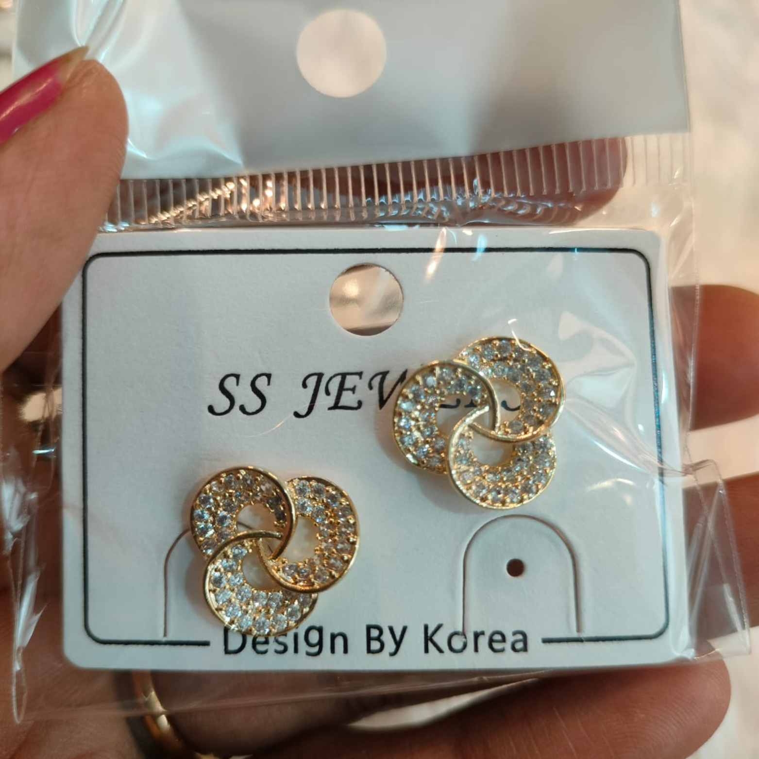 SS Jewels - Twisted Circle Crystal Earrings (Buy 2, Get 1 Free!)