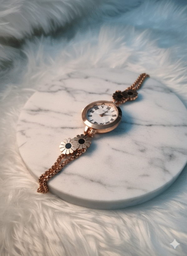 Elegant Floral Bracelet Ladies' Watch