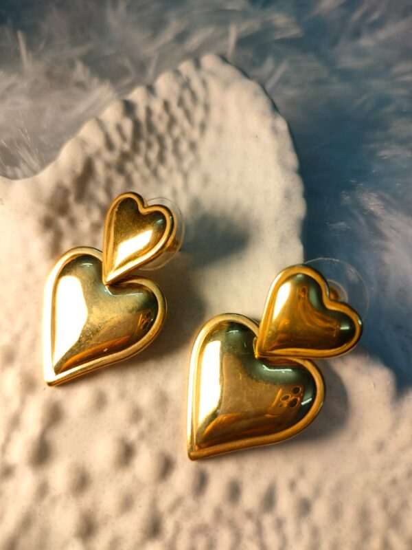 Bold Double Heart Statement Stud Earrings - ✨ BUY 2, GET 1 FREE! ✨