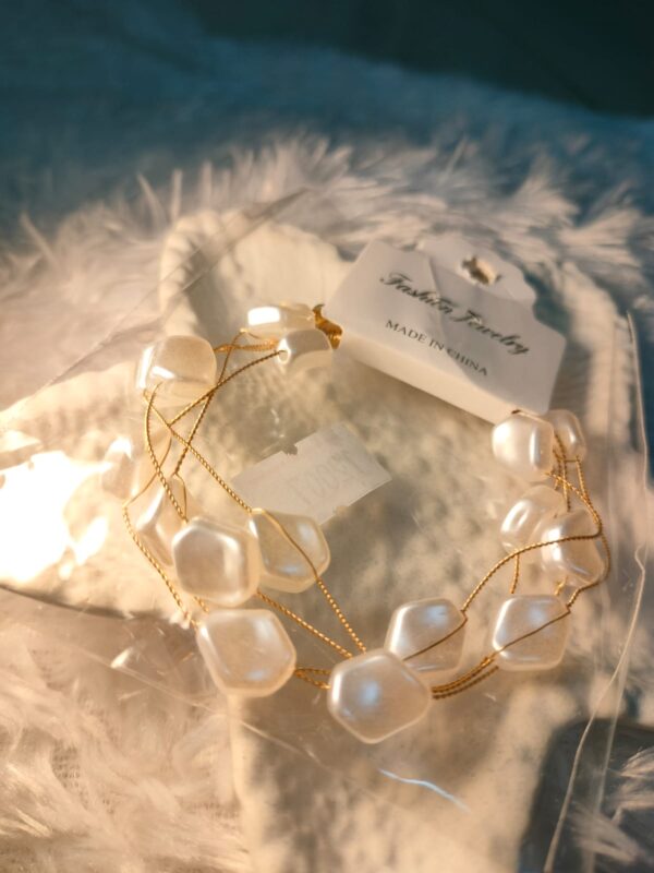 Elegant Multi-Strand Pearl Nugget Bracelet